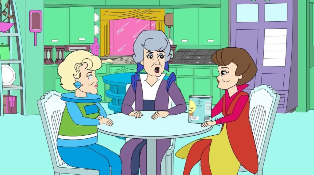 The Golden Girls animated Sci-Fi show 