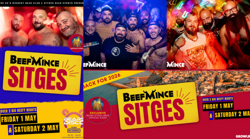 BEEFMINCE returns to Bears Sitges Week 2026 with two huge all-night parties!